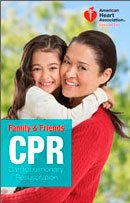 The official book for CPR from the American Heart Association